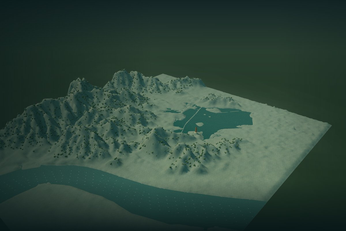 杭州 · 湖山之间：西湖 · 钱塘江 · 西部群山三维场景